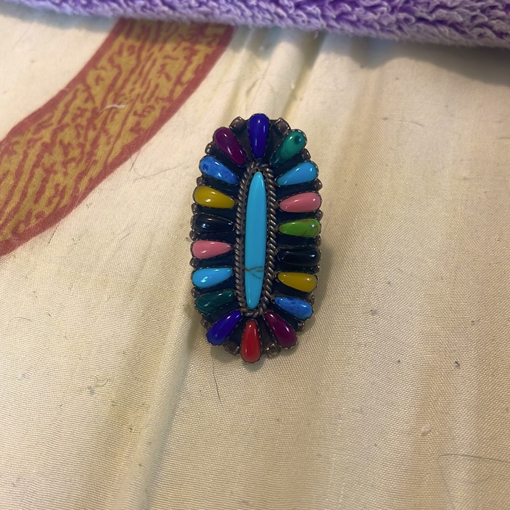 🔥Rubi Zuni sterling silver ring🔥 - Picture 3 of 3